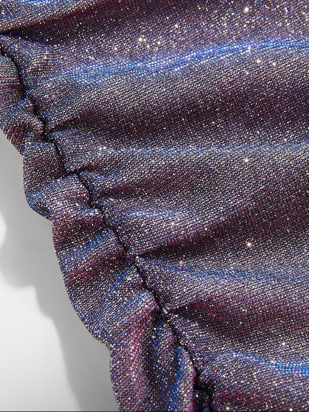 Cider NWT STAR GLITTER RUCHED MINI DRESS size 4 - Picture 2 of 3
